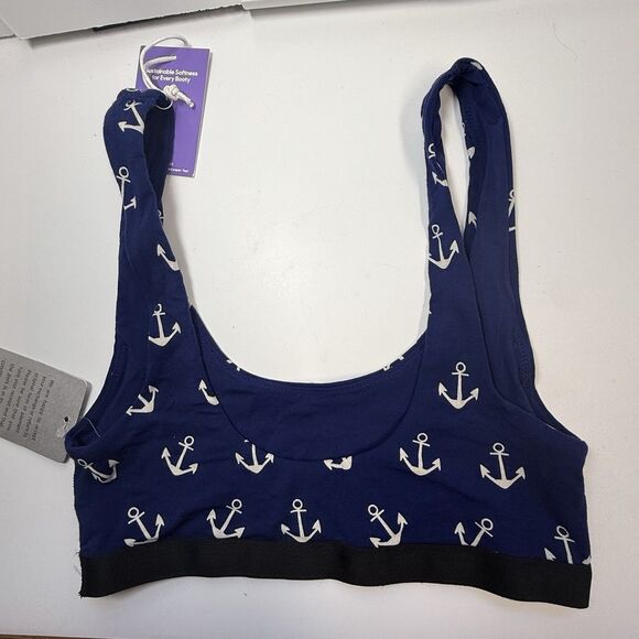 MeUndies Anchors Away Print Bralette Sz XS New - Picture 5 of 8